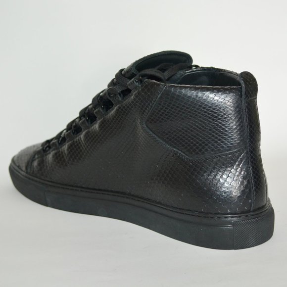 NWT BALENCIAGA MENS HITOP PYTHON LEATHER SNEAKERS US 15 EU 48 - Picture 5 of 9